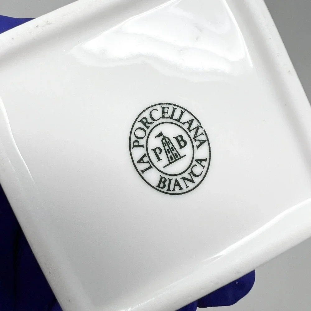 La Porcellana Bianca Pepe Nero Porcelain Spice Jar White‎ Italian Ceramic Lid